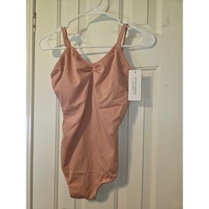 Royal Smeela Womens Ballet Leotard Strappy Back Pinch Front Pink Bodysuit NWT